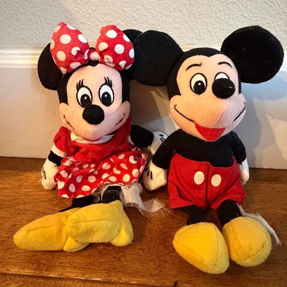 Vintage mickey and minnie mouse